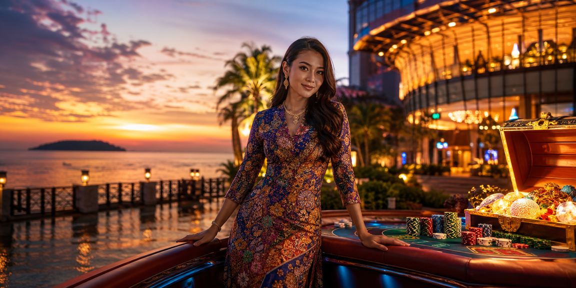 Hiburan kasino bergaya batik di Kota Kinabalu